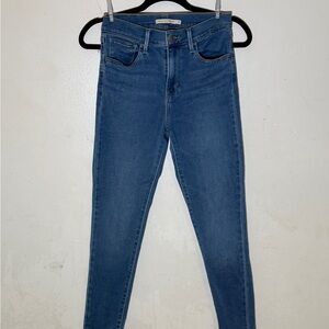 Levi’s 720 High Rise Super Skinny Classic Blue Women's Jeans Sz 27